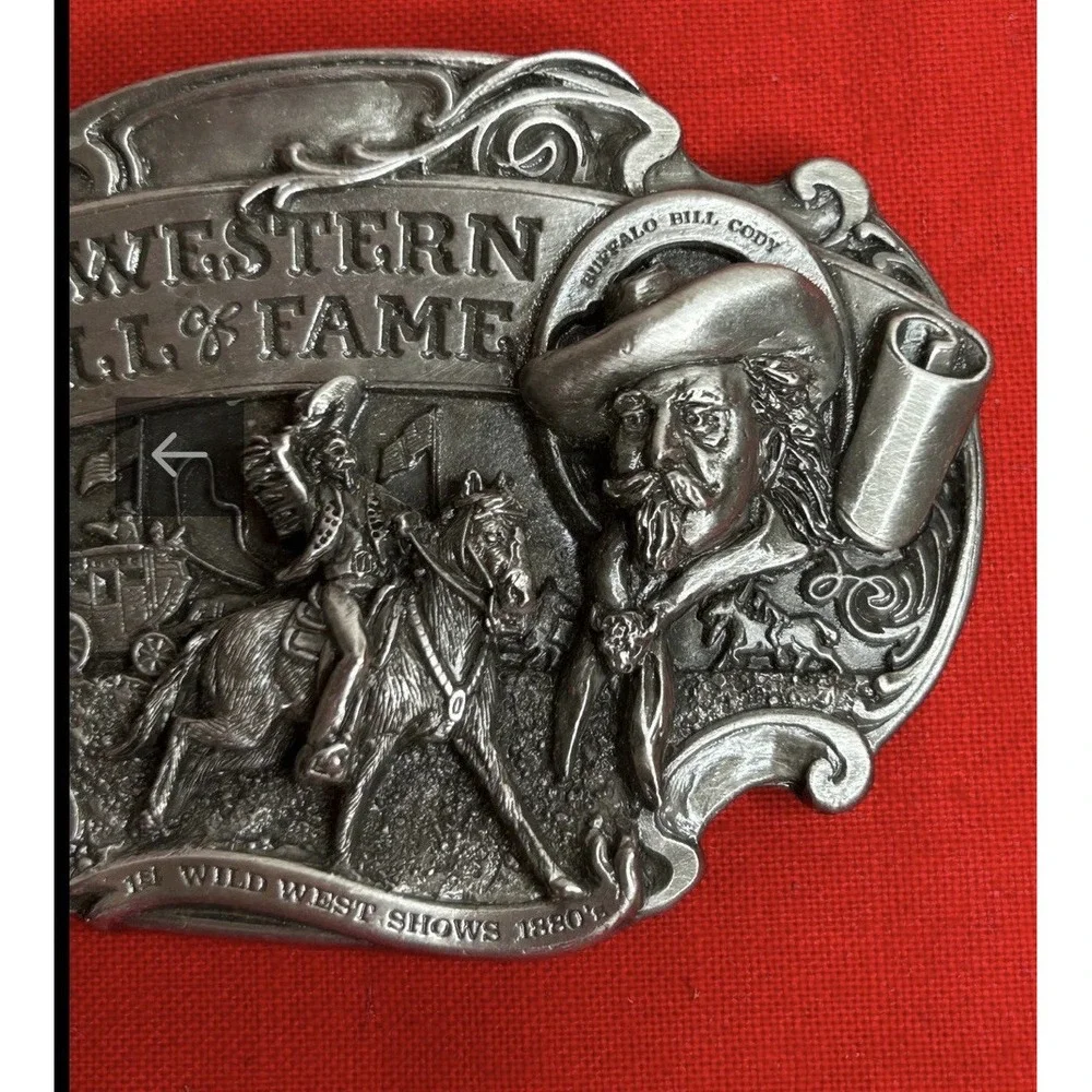 Buffalo Bill Siskiyou Belt Buckle Vintage 1986 Western Hall of Fame LE #687/1000